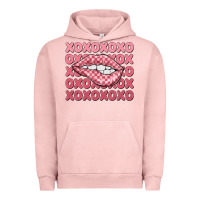 Pigment Salmon xoxo checker lips Urban Hoodie - MaliasSmallBusiness