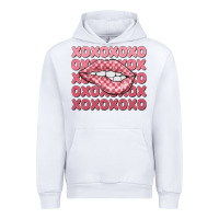White xoxo checker lips Urban Hoodie - MaliasSmallBusiness