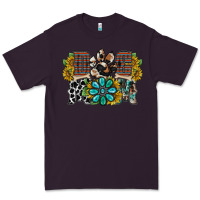 Plum dog mom western Premium Tee - RacoonDesign