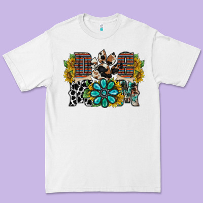 Dog Mom Western Premium Tee Designed By Racoondesign