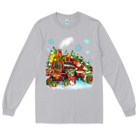Moon Dust christmas santa and friends train Long Sleeve Tee - Zillion Design Studio