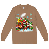 Toasted Coconut christmas santa and friends train Long Sleeve Tee - Zillion Design Studio