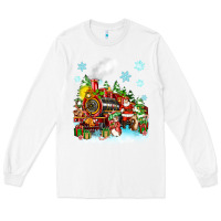 White christmas santa and friends train Long Sleeve Tee - Zillion Design Studio