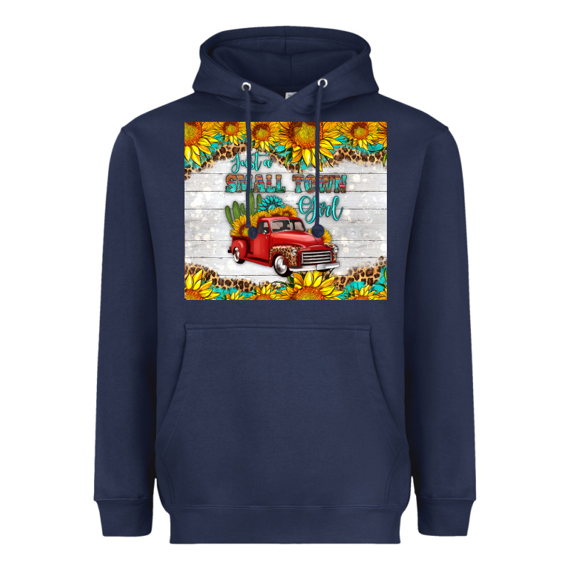 Just A Small Town Girl With Car Heavyweight Hoodie by HRA Design Shop | Teevron