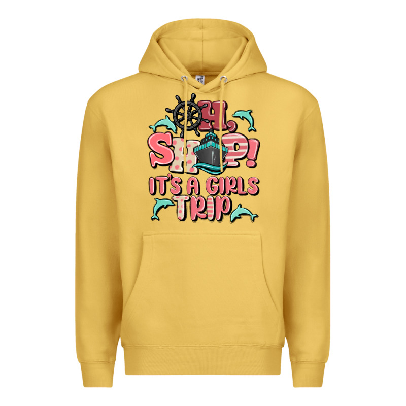 Oh Ship It's A Girls Trip Premium Hoodie by MaliasSmallBusiness | Teevron