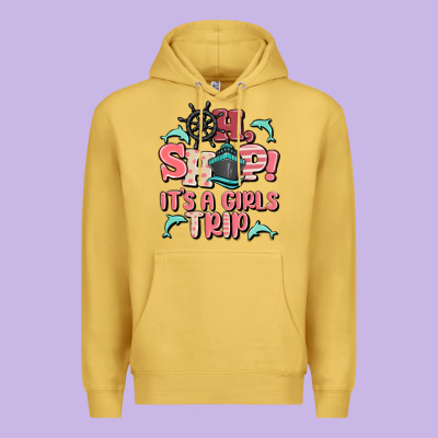Oh Ship It's A Girls Trip Premium Hoodie Designed By Maliassmallbusiness