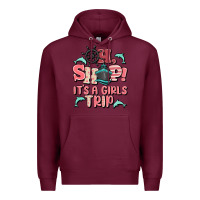 Burgundy oh ship it's a girls trip Premium Hoodie - MaliasSmallBusiness