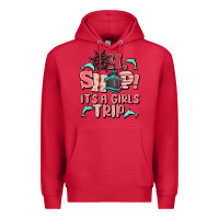 Cardinal oh ship it's a girls trip Premium Hoodie - MaliasSmallBusiness