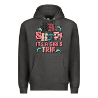 Charcoal Heather oh ship it's a girls trip Premium Hoodie - MaliasSmallBusiness