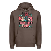 Coffee oh ship it's a girls trip Premium Hoodie - MaliasSmallBusiness