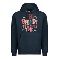 Navy oh ship it's a girls trip Premium Hoodie - MaliasSmallBusiness