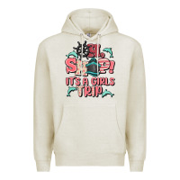 Oatmeal Heather oh ship it's a girls trip Premium Hoodie - MaliasSmallBusiness