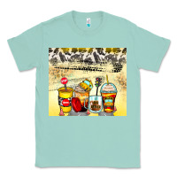 Seafoam bus driver coffee cups Classic Tee - Zillion Design Studio