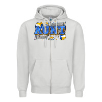 Dove Grey aunt volleyball Zipper Hoodie - Zillion Design Studio