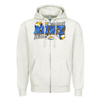 Oatmeal Heather aunt volleyball Zipper Hoodie - Zillion Design Studio