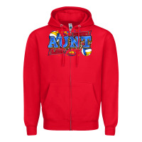 Red aunt volleyball Zipper Hoodie - Zillion Design Studio