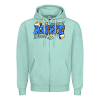 Seafoam aunt volleyball Zipper Hoodie - Zillion Design Studio