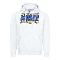 White aunt volleyball Zipper Hoodie - Zillion Design Studio