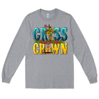 Heather Grey the cross before the crown Long Sleeve Tee - texasbilliewilder