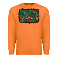Carrot christmas gift box and leopard background Premium Sweatshirt - BundleAndBundleShop