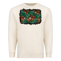 Sandshell christmas gift box and leopard background Premium Sweatshirt - BundleAndBundleShop