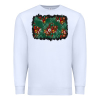 White christmas gift box and leopard background Premium Sweatshirt - BundleAndBundleShop