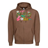 Chestnut scrub life Zipper Hoodie - texasbilliewilder