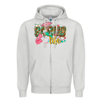 Dove Grey scrub life Zipper Hoodie - texasbilliewilder