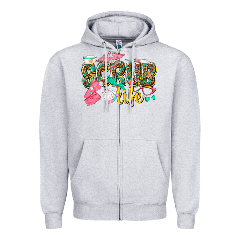 Scrub Life Zipper Hoodie by texasbilliewilder | Teevron