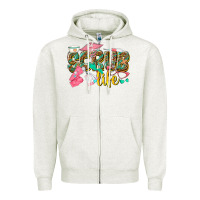 Oatmeal Heather scrub life Zipper Hoodie - texasbilliewilder