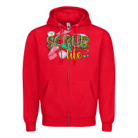 Red scrub life Zipper Hoodie - texasbilliewilder