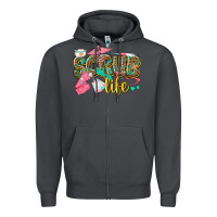 Smoke scrub life Zipper Hoodie - texasbilliewilder