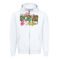 White scrub life Zipper Hoodie - texasbilliewilder
