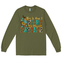 Army Green this is how i fight my battles Long Sleeve Tee - texasbilliewilder
