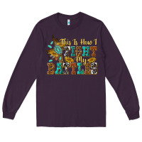 Plum this is how i fight my battles Long Sleeve Tee - texasbilliewilder