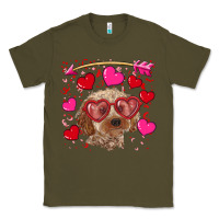 Army Green valentine's day cockapoo Classic Tee - RanaPortraitStore