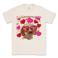 Natural valentine's day cockapoo Classic Tee - RanaPortraitStore