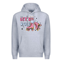 Heather Grey let's roll Premium Hoodie - MaliasSmallBusiness