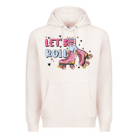 Pale Pink let's roll Premium Hoodie - MaliasSmallBusiness