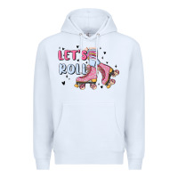 White let's roll Premium Hoodie - MaliasSmallBusiness