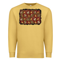 Antique Gold christmas gingerbread man and house background Premium Sweatshirt - BundleAndBundleShop