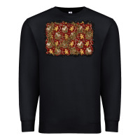 Black christmas gingerbread man and house background Premium Sweatshirt - BundleAndBundleShop
