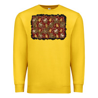 Lemon christmas gingerbread man and house background Premium Sweatshirt - BundleAndBundleShop