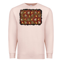 Pale Pink christmas gingerbread man and house background Premium Sweatshirt - BundleAndBundleShop