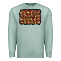 Seafoam christmas gingerbread man and house background Premium Sweatshirt - BundleAndBundleShop