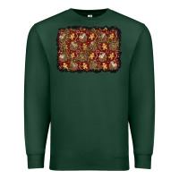 Sports Green christmas gingerbread man and house background Premium Sweatshirt - BundleAndBundleShop