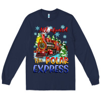 Navy all aboard the polar express Long Sleeve Tee - Zillion Design Studio