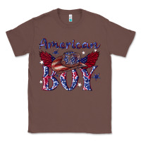 Chestnut American boy with cowboy Classic Tee - texasbilliewilder