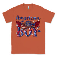 Copper American boy with cowboy Classic Tee - texasbilliewilder