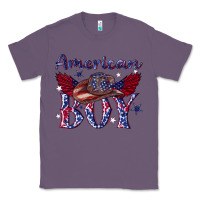 Lavender American boy with cowboy Classic Tee - texasbilliewilder